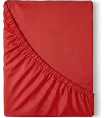 Immagine prodotto di Kvalitex Lenzuolo di raso con elastico 80x200cm rosso