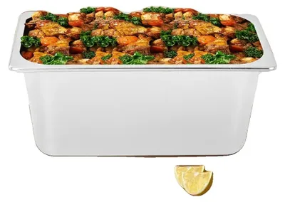Immagine prodotto di Vassoio da pranzo, acciaio inossidabile, grande capienza, acciaio inossidabile