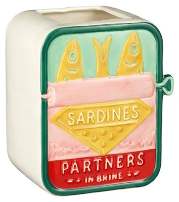 Vase sardines Grün