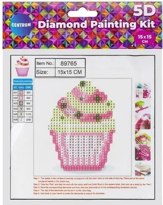 Produktbild von Diamant Mosaik 5D - Cupcake 15x15 89765