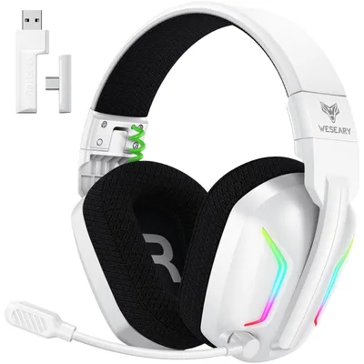 Obrázok produktu pre Bezdrôtové herné slúchadlá WESEARY s mikrofónom pre PS5, PS4, PC, Switch a Mac