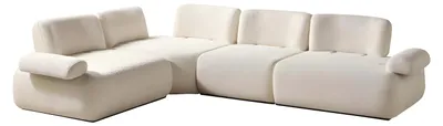 Immagine prodotto di Divano ad angolo Divano a L Divano angolare Lounge Divano angolare Gruppo divani angolari Beige chiaro