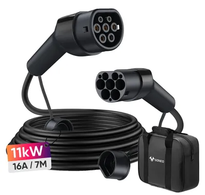 Zdjęcie produktu dla Kabel do ładowania pojazdów elektrycznych, wodoszczelny (IP54), przez moc 11 kW, długość 7 metrów