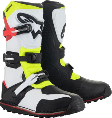 Zdjęcie produktu dla Buty motocyklowe Alpinestars Tech-T, biały/czerwony/żółty, 13 (48)