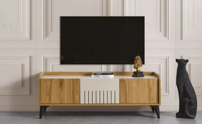 Produktbild von Elegant TV Ständer im Wohnzimmer holz Möbel TV Ständer