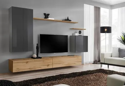 Produktbild von Modern Möbel Luxus Wohnwand Wohnzimmer Einrichtung Komplette Set Wandschrank