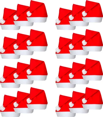 Imagen del producto de 24 Gorros Papá Noel para Navidad