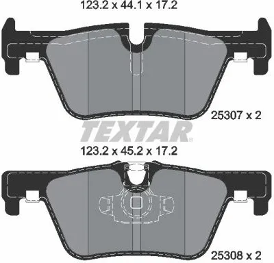 Obrázok produktu pre Brzdové doštičky BMW, zadná náprava, modely F30 316-328, F20 114-125, F32 420-428