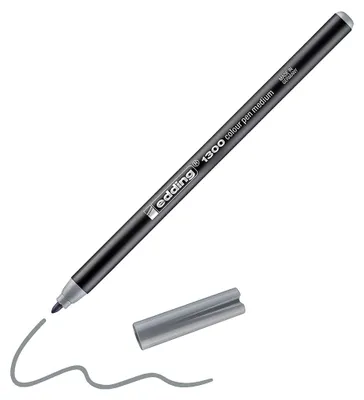Image de edding 1300 Feutre de coloriage gris argenté