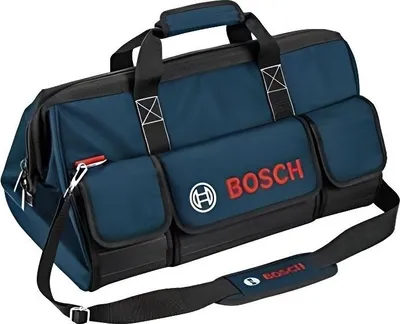 Obrázek produktu pro Taška na nářadí, BOSCH, velikost M, odolný polyester, 3 přihrádky, 480 x 280 x 300 mm