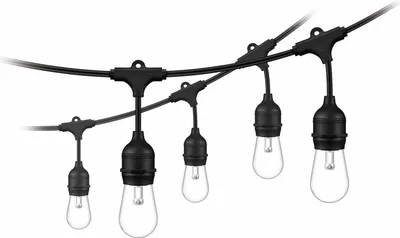Obrázok produktu pre WiZ 8719514554450, Inteligentná svetelná reťaz, Wi-Fi/Bluetooth, Čierna, Wi-Fi 4 (802.11n), 802.11b, 802.11g, LED, Plast