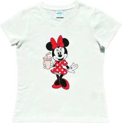 Produktbild von Disney Minnie Mouse Mädchen Kinder T-Shirt Kurzarm Weiß  , Größe:122-128