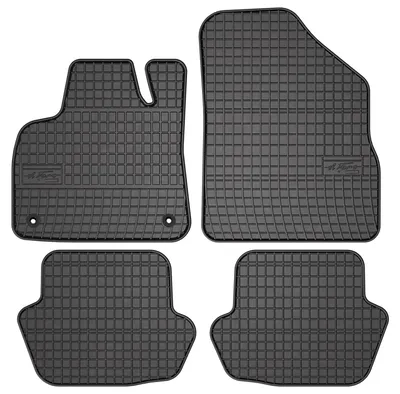 Produktbild von Gummi-Fußmatten für DS 5 2015-2018 (Schrägheck) – 4-tlg, Schwarz, passgenau – Wielganizator SolidPRO
