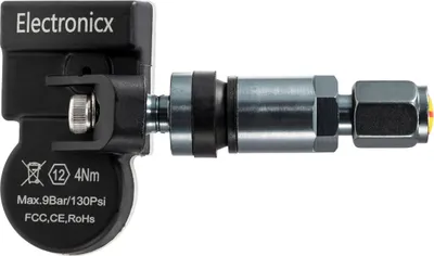Obrázok produktu pre 1x Snímač tlaku v pneumatikách TPMS s kovovým ventilom Gunmetal pre Opel/Vauxhall Astra K 2019-2023