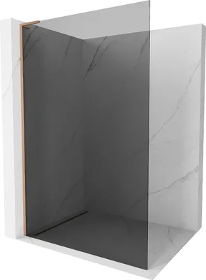 Immagine prodotto di Mexen Kioto L parete doccia Walk-in 100 x 200 cm, grafite, rame spazzolato - 800-100-103-65-40