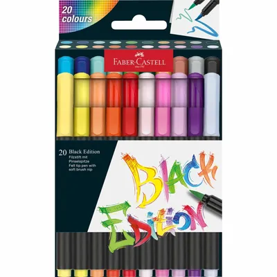 Obrázok produktu pre Faber-Castell 116452, 20 farba/farieb, Rôzne farby, Štetinkové zakončenie, Rôzne farby, Kolo, 20 kusov