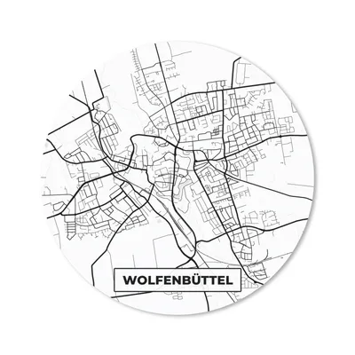 Produktbild von MuchoWow® Mauspad Mousepad Wolfenbüttel - Stadtplan - Karte 20x20 cm - Mousepads - Maus Mat - Pad - Mausunterlage - Schreibtischmatte