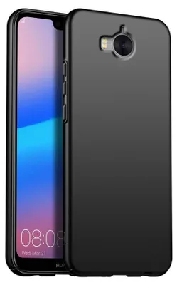 Produktbild von Handy Hard Case für Huawei Y5 2017 Hülle Slim Cover Matt Schutzhülle, Schwarz