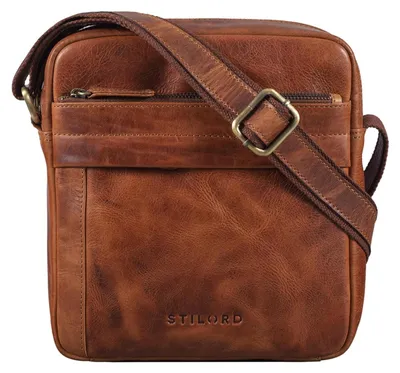 Zdjęcie produktu dla STILORD Torba skórzana męska Vintage kompaktowa 10,1"