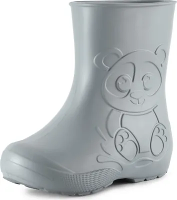Produktbild von Ladeheid Eva Kinder Jungen Mädchen Gummistiefel Regenschuhe LA-CA-10 (Grau, 32/33 EU)