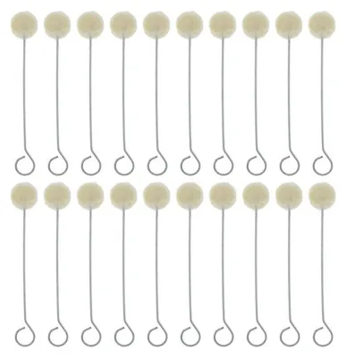 Image de 100 pinceaux en laine pour peinture sur cuir et projets de bricolage
