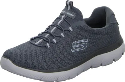 Produktbild von Skechers Summits, Herren Mesh Sneakers, Sportschuhe in grau, Memory Foam Fußbett, Skechers Laufsohle, in der Maschine waschbar