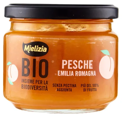 Image de Mousse à la pêche biologique, 250 g - Mielizia