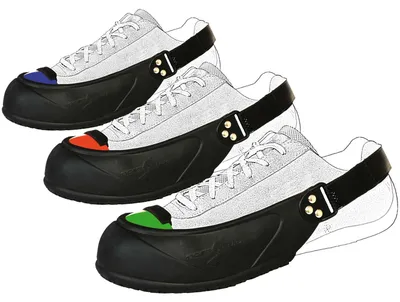 Produktbild von Tiger Grip VISITOR Sicherheitsüberschuh mit 200J Zehenschutzkappe Aluminium/Titan, L, Schwarz