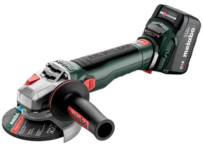 Zdjęcie produktu dla Metabo 613054650, 10000 RPM, 12,5 cm, Bateria, 5,2 Ah, 2,5 kg, Silnik bezszczotkowy