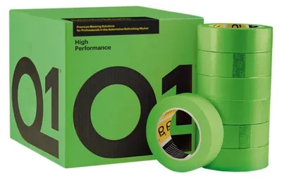 Zdjęcie produktu dla Taśma maskująca Q1 o wysokiej wydajności – taśma maskująca do lakierowania 36 mm x 50 m
