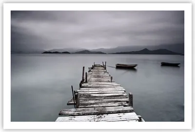 Produktbild von Poster - Poster ohne Rahmen - Brücke See - 91,5x61 cm - Wand Bild - Wanddeko - Wandbilder - Kunstposter - Wandposter - Bilder - Kunstdruck - Wanddekoration - Wandbild - P2XAA91x61-3547