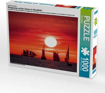 Produktbild von Calvendo Ein Motiv aus dem Kalender Windjammer auf der Ostsee im Abendlicht 1000 Teile Puzzle quer 640x480mm, Ködder Rico; 7294964