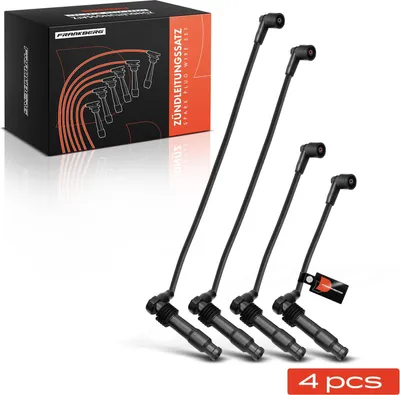 Immagine prodotto di Frankberg 4x set di cavi di accensione per Opel Antara Astra F CC Omega B Vectra A B