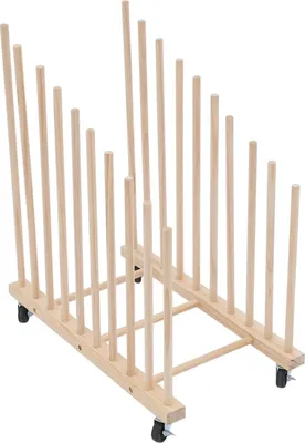 Obrázok produktu pre Umelecké regály, 9 priehradiek, nastaviteľná výška, farba dreva