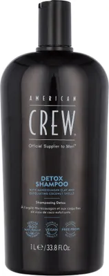 Produktbild von American Crew Detox Shampoo, 1000 ml, Shampoo, Männer, Alle Haare, Alle Farben, Auffrischend, Weichmachend