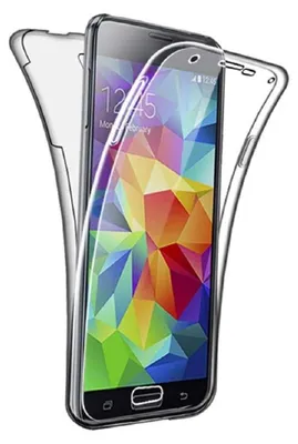 Produktbild von Full Cover Für Samsung Galaxy S5 Silikon 5,1" TPU 360° Transparent Schutzhülle