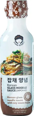 Produktbild von [ 325g / 258ml ] AJUMMA REPUBLIC Koreanische Würzsauce für Glasnudeln und Japchae / Glass Noodle Sauce