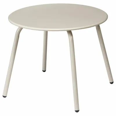Produktbild von HOWHOMELY | Kaffeetisch - Beistelltisch - beige - 50 x 40 cm - aus Metall - Seitentisch - Praktisch