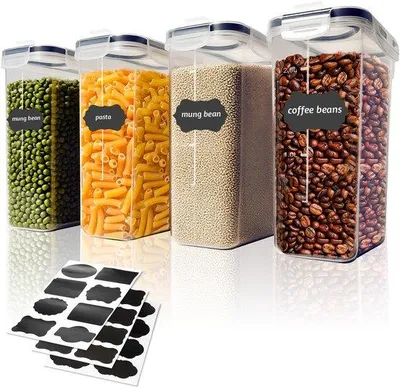 Productafbeelding van Airtight Voedselcontainers Set van 4 - 2.5L Plastic Opslag