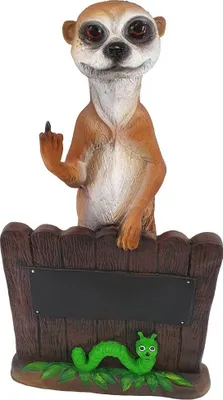Produktbild von Dekofigur Erdmännchen Mittelfinger 60 x 31 x 17 cm