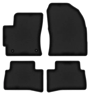 Productafbeelding van Velours automatten voor Toyota Corolla Cross vanaf 2022 (SUV) – 4-delig, zwart, op maat – Wielganizator DURBAN