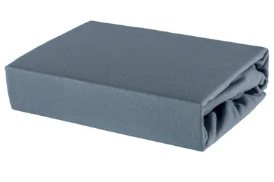 Produktbild von Bettlaken Spannbettlaken Laken aus Baumwolle 100% Jersey – 80x200 Anthrazit