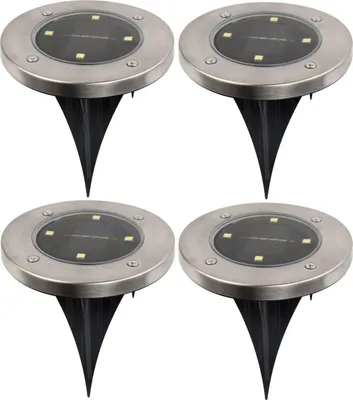 Zdjęcie produktu dla Lampa solarna 4 led smd do przełomu kpl.4szt