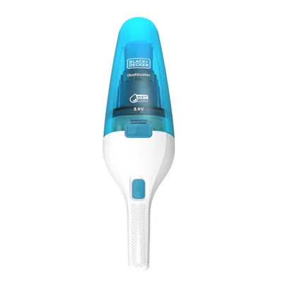Produktbild von Black & Decker WDC115WA, Trocken&Nass, 540 l/min, Beutellos, Blau, Weiß, 0,385 l, Akku