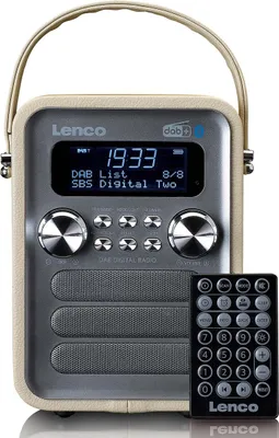 Immagine prodotto di Lenco PDR-051TPSI - Radio FM DAB+ portatile con Bluetooth® e ingresso AUX, batteria ricaricabile - Taupe