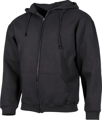 Produktbild von MFH Kapuzen Sweatshirt-Jacke, 340 g/m², schwarz