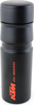 Obrázok produktu pre Termo fľaša KTM by Elite z nerezovej ocele, čierna matná s potlačou loga, objem 500 ml