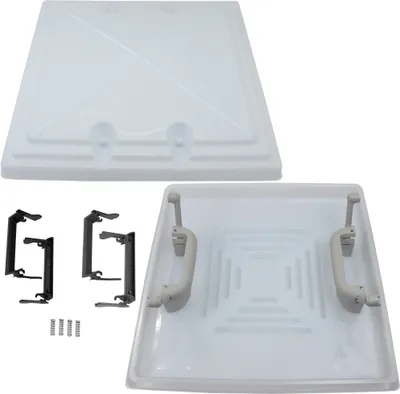 Zdjęcie produktu dla MPK zamiennik maski wyłaz dachowy okno dachowe maska dachowa 40 x 40 cm model 42 / 420 przyczepa kempingowa kamper szary