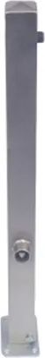 Produktbild von Sperrpfosten aus Edelstahl, herausnehmbar mit Dreikantverschluss Vierkantstahlrohr 70 x 70 mm, glasperl-gestrahlt