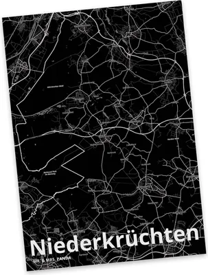 Produktbild von Mr. & Mrs. Panda Postkarte Niederkrüchten - Geschenk, Postkarten, Grußkarte, bildkarte, Fotokarte, Stadt, Ansichtskarten, Dorf Karte Landkarte Map Stadtplan